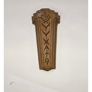 Vintage Homco Faux Wood Wall Pocket Vase